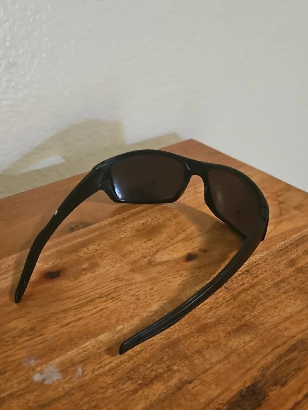 Men's Black Polarized Sport Sunglasses - Unbranded
